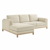 Roscoe Left-Facing Fabric Sectional Sofa with Chaise