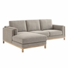 Roscoe Left-Facing Fabric Sectional Sofa with Chaise