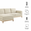 Roscoe Left-Facing Fabric Sectional Sofa with Chaise
