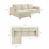 Roscoe Left-Facing Fabric Sectional Sofa with Chaise