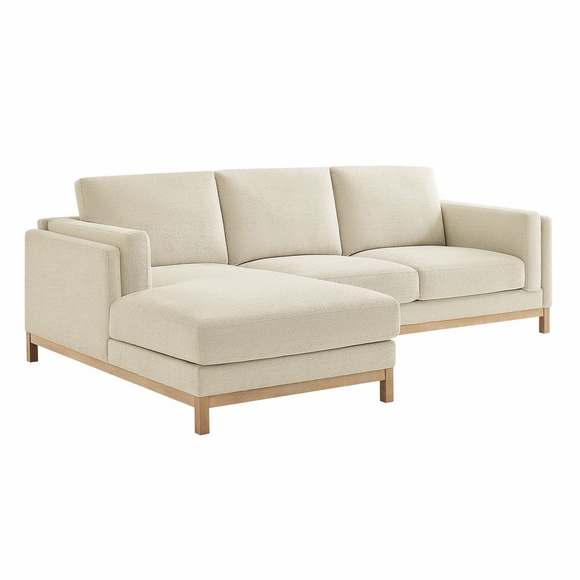 Roscoe Left-Facing Fabric Sectional Sofa with Chaise