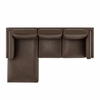 Roscoe Left-Facing Vegan Leather Sectional Sofa with Chaise