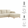 Roscoe Right-Facing Fabric Sectional Sofa with Chaise