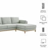 Roscoe Right-Facing Fabric Sectional Sofa with Chaise