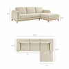 Roscoe Right-Facing Fabric Sectional Sofa with Chaise