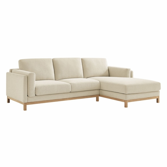 Roscoe Right-Facing Fabric Sectional Sofa with Chaise