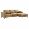 Roscoe Right-Facing Vegan Leather Sectional Sofa with Chaise