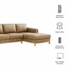 Roscoe Right-Facing Vegan Leather Sectional Sofa with Chaise