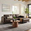 Roscoe Right-Facing Vegan Leather Sectional Sofa with Chaise