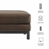 Roscoe Vegan Leather Ottoman