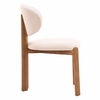Rosetta Dining Chair - Set of 2 in Beige & Walnut