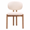 Rosetta Dining Chair - Set of 2 in Beige & Walnut