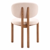 Rosetta Dining Chair - Set of 2 in Beige & Walnut