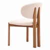 Rosetta Dining Chair - Set of 2 in Beige & Walnut