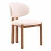 Rosetta Dining Chair - Set of 2 in Beige & Walnut