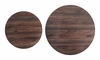 Rosk Coffee Table Set 2-Piece in Walnut & Black