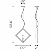 Rotorura Ceiling Lamp in Rust