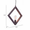 Rotorura Ceiling Lamp in Rust