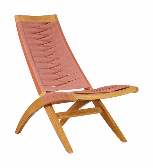 Rova Lounge Chair in Terracotta