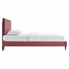 Roxanne Performance Velvet Queen Platform Bed-MOD-6286