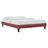Roxanne Tapered Wood Leg Performance Velvet Queen Platform Bed