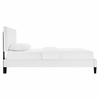 Roxanne Tapered Wood Leg Performance Velvet Queen Platform Bed