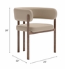 Ruge Dining Chair Set of 2 in Beige