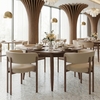 Ruge Dining Chair Set of 2 in Beige