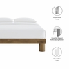 Runa Wood Queen Platform Bed in French Oak