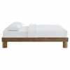 Runa Wood Queen Platform Bed in French Oak