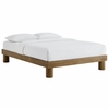 Runa Wood Queen Platform Bed in French Oak