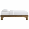Runa Wood Twin Platform Bed in French Oak