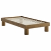 Runa Wood Twin Platform Bed in French Oak