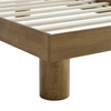 Runa Wood Twin Platform Bed in French Oak