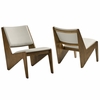 Rylina Vegan Leather Accent Chairs Set of 2