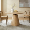 Sabelle 47" Round Wood Dining Table in Natural