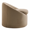 Sadie Slipcovered Linen-Blend Round Accent Chair