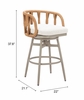 Safal Swivel Barstool in Multicolor