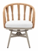 Safal Swivel Dining Chair in Multicolor