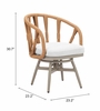 Safal Swivel Dining Chair in Multicolor