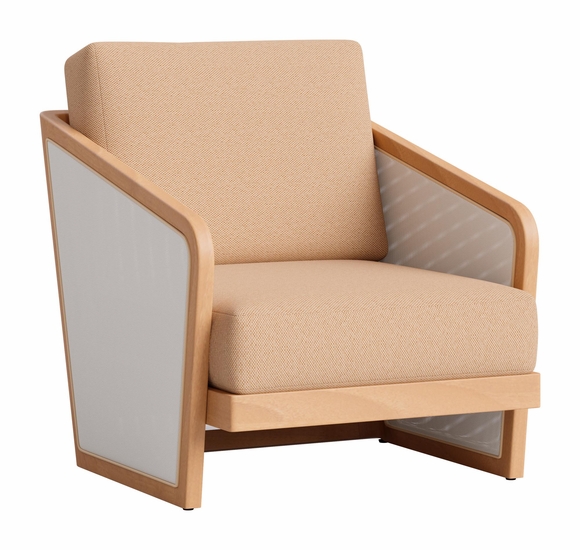 Sakina Lounge Chair in Brown
