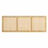 Sandy Wall Mounted Wood and Rattan Queen Size Headboard in Natural Rattan