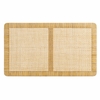 Sandy Wall Mounted Wood and Rattan Twin Size Headboard in Natural Rattan