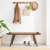 Saoirse 47" Wove Rope Wood Bench