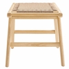 Saoirse 47" Wove Rope Wood Bench