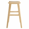 Saoirse Woven Rope Wood Bar Stool Set of 2