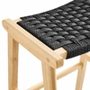 Saoirse Woven Rope Wood Bar Stool Set of 2