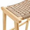 Saoirse Woven Rope Wood Bar Stool Set of 2