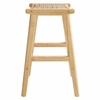 Saoirse Woven Rope Wood Counter Stool Set of 2