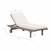 Saratoga Outdoor Patio Teak Chaise Lounge Chair